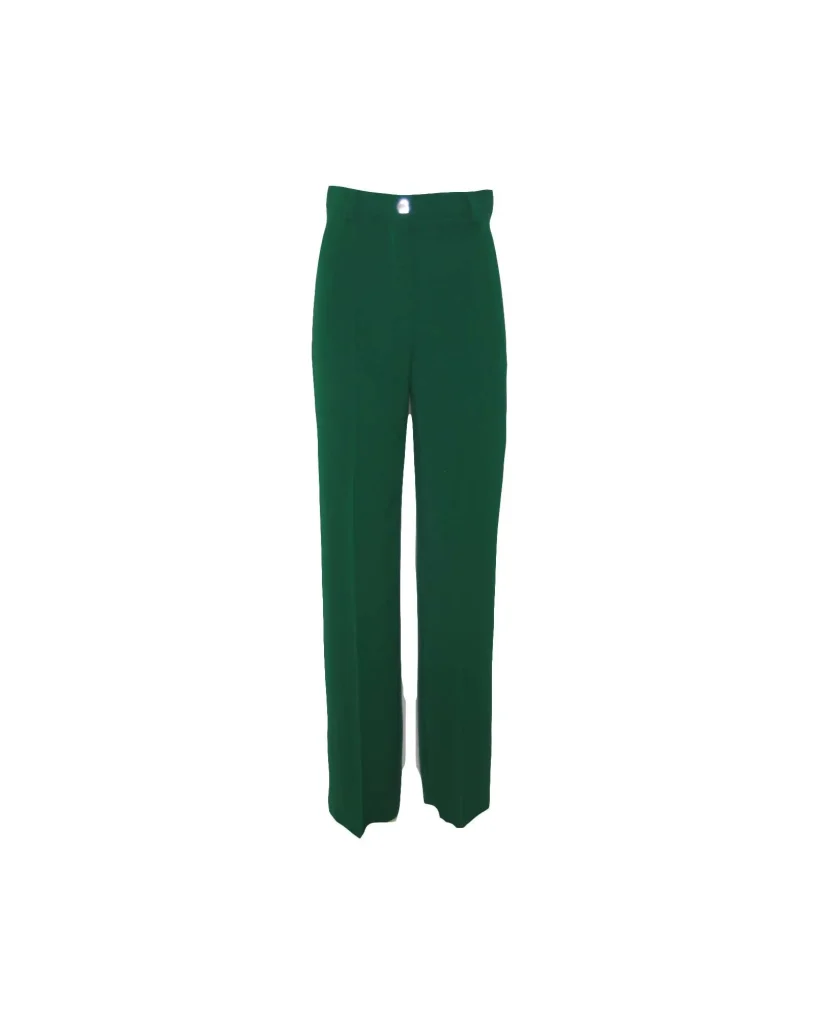 Contessa green women's pants – chic and versatile trousers, ideal for both professional and casual looks, offering a stylish and comfortable fit