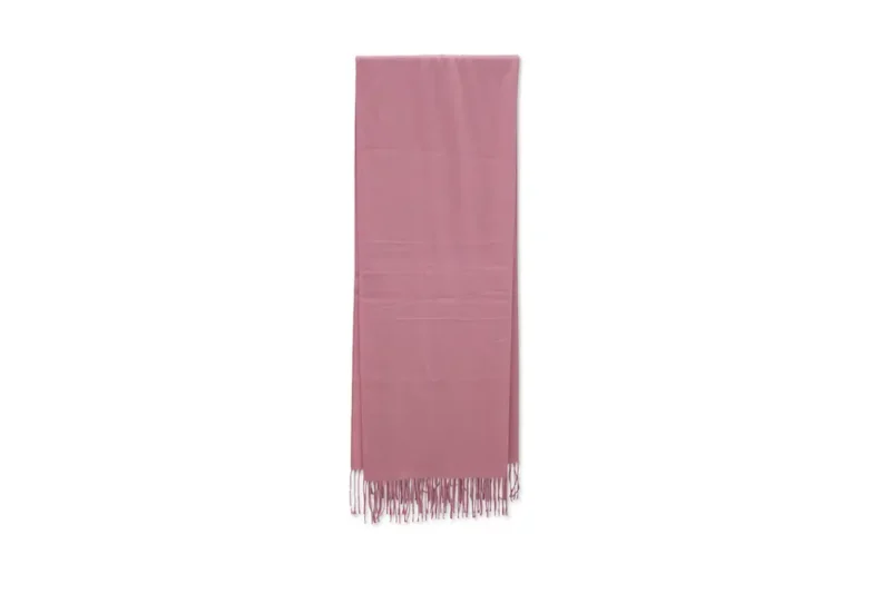 100% Cashmere Unisex Scarf Como Marrone - Image 3