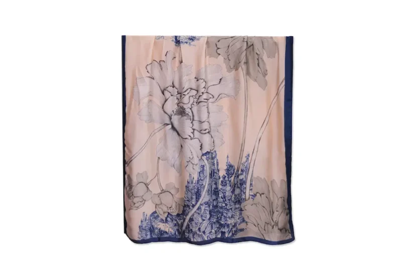 100% Silk Scarf Porto Citta - Image 3