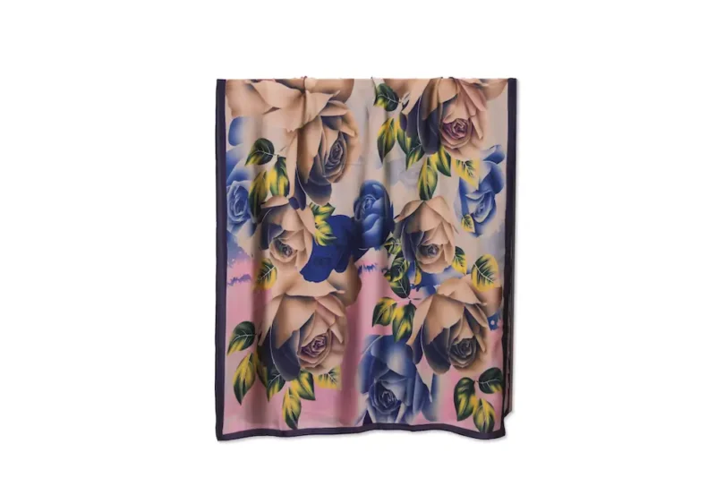 100% Silk Scarf Porto Fiori - Image 3