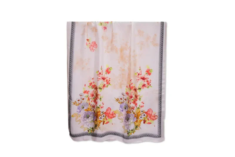 100% Silk Scarf Fiore Struttura - Image 3