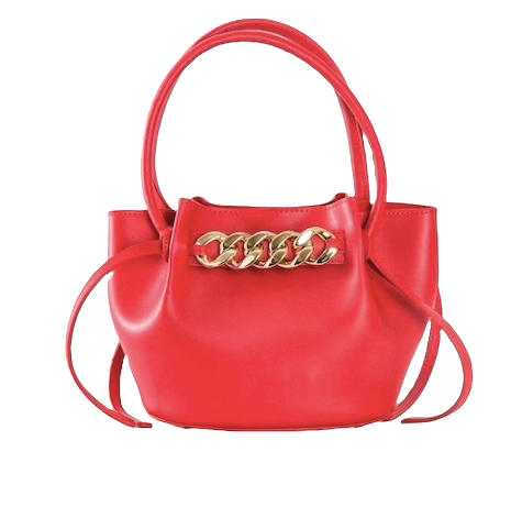 Anija-handbag-red-faux-leather-gold-details