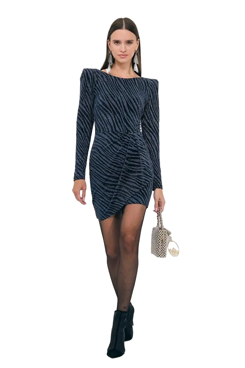 Mirka-mini-zebra-print-shiny-dress