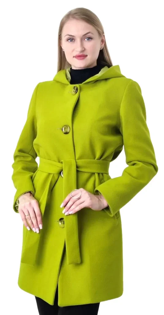 Short buttoned-up hoodie coat in a casual style, designed for comfort and warmth with a modern look.