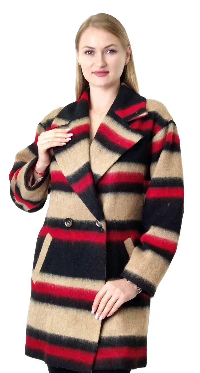 Stripped-lightweight-camel-red-coat.