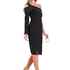 Elegant one shoulder cocktail dress by MOTRATi for any occasion