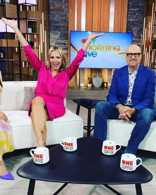 Keri Adams wearing MOTRATi Keri Adams Wearing MOTRATi Skirt And Blouse - Vancouver TV personality in Italian luxury fashion, featured on MOTRATi blog